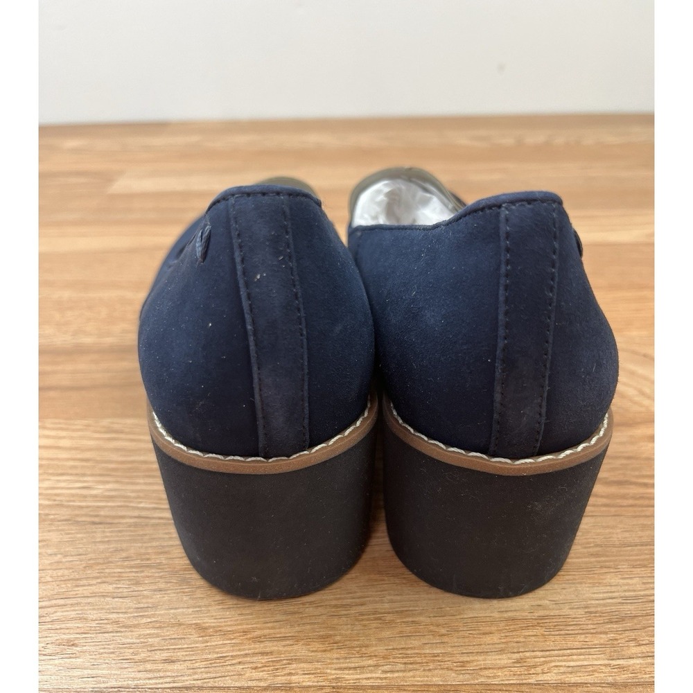 Vionic Willa Wedge Navy Blue‎ Suede Women's Size 8.5 WIDE NEW - Picture 9 of 11
